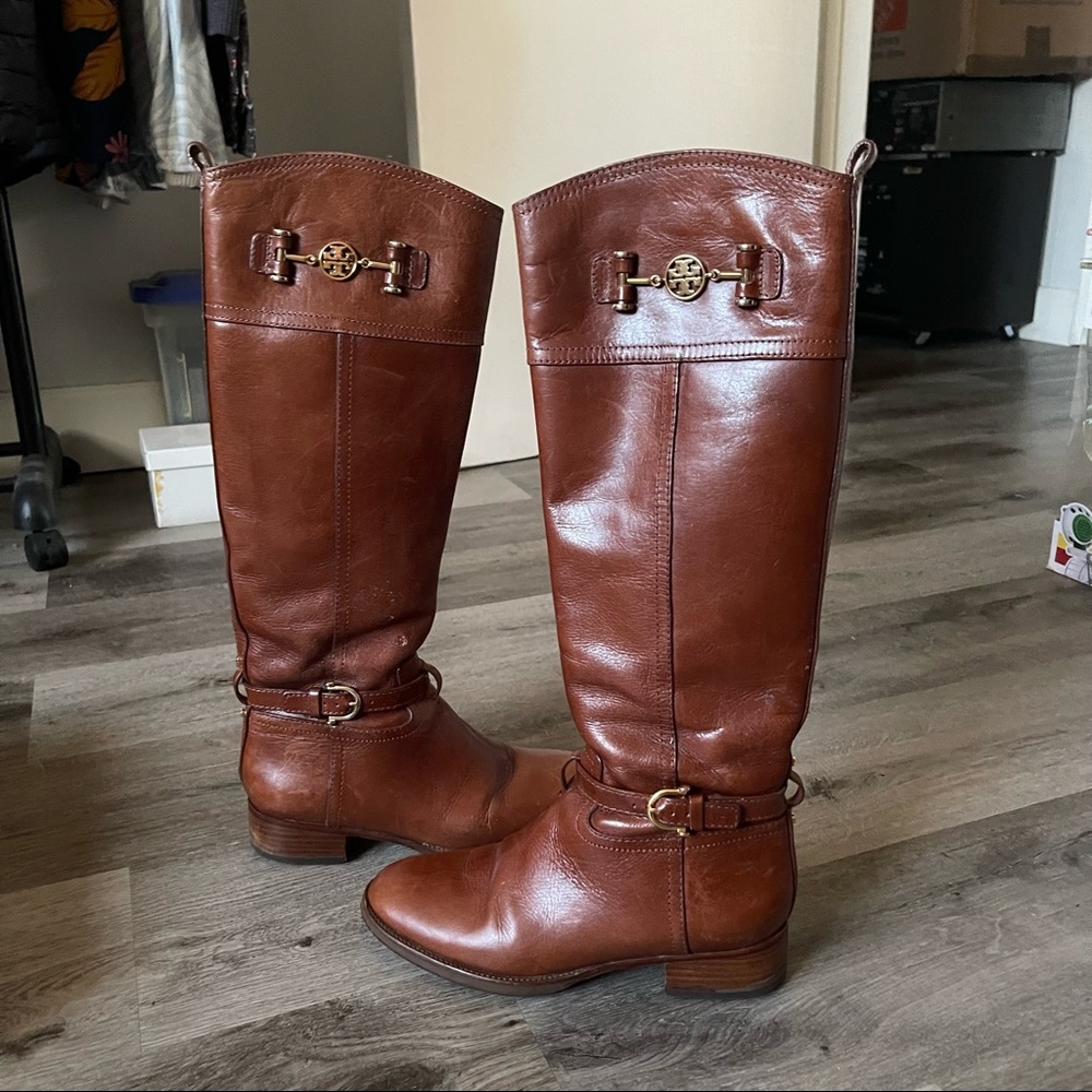 Tory Burch Brown Riding Boots